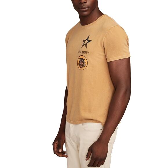 NWT Lucky Brand x U.S. Army Men's Tank Destroyer Units T-Shirt Wood Thrush LRG - Picture 2 of 4